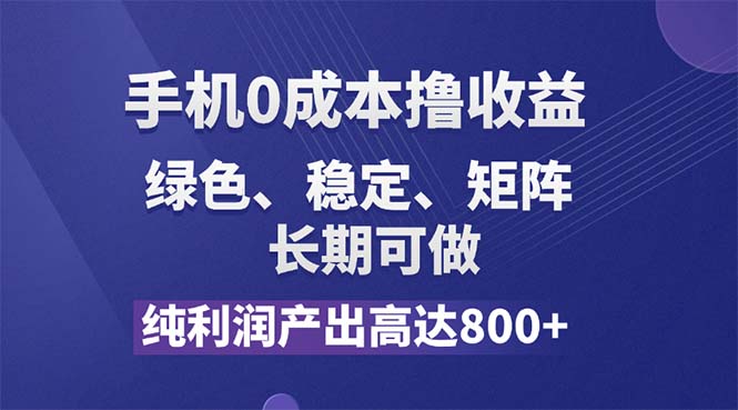 （11976期）纯利润高达800+，手机0成本撸羊毛，项目纯绿色，可稳定长期操作！-生财有道