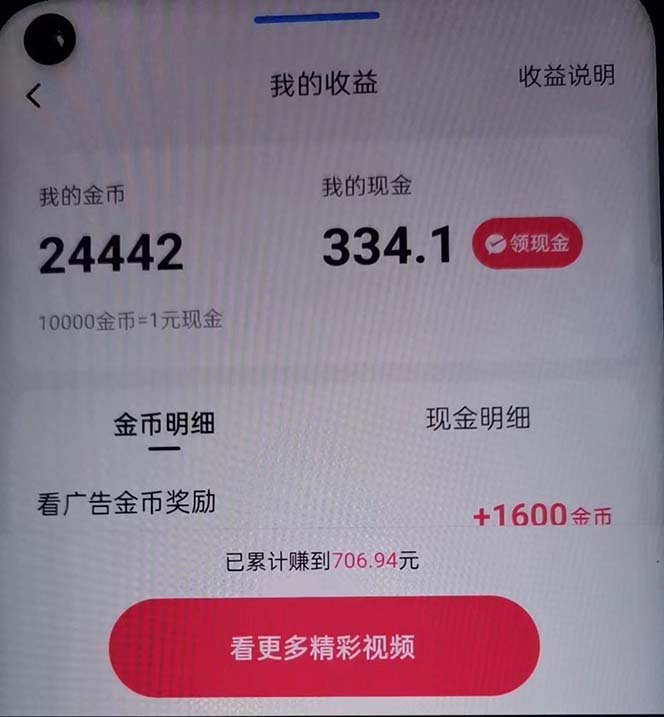 （12142期）蓝海项目，看广告单机300+，每天一个小时，月入3W~5W-生财有道
