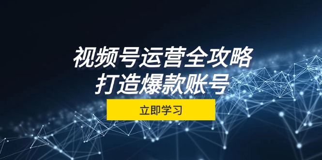 视频号运营全攻略，从定位到成交一站式学习，视频号核心秘诀，打造爆款账号_生财有道创业网-生财有道