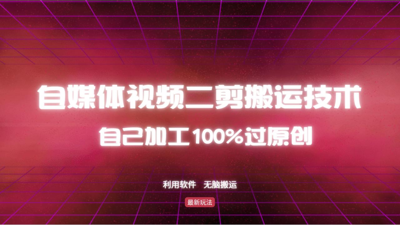 （12995期）详细教你自媒体视频二剪搬运技术，自己加工100%过原创，无脑搬运_生财有道创业项目网-生财有道