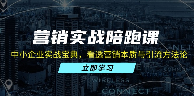 （13146期）营销实战陪跑课：中小企业实战宝典，看透营销本质与引流方法论_生财有道创业项目网-生财有道