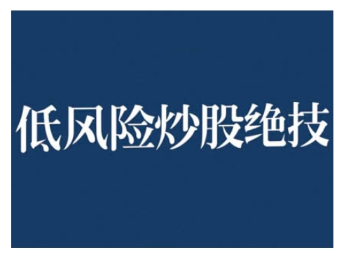 2024低风险股票实操营，低风险，高回报_生财有道创业网-生财有道