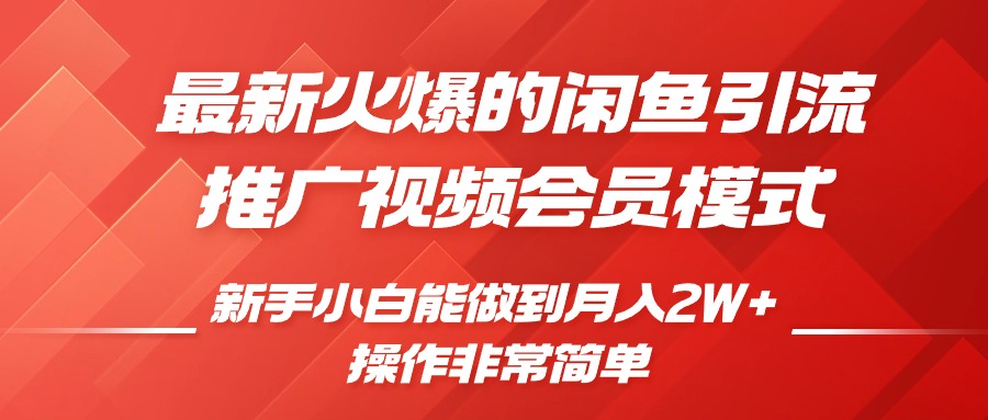 闲鱼引流推广影视会员，0成本就可以操作，新手小白月入过W+【揭秘】_生财有道创业网-生财有道