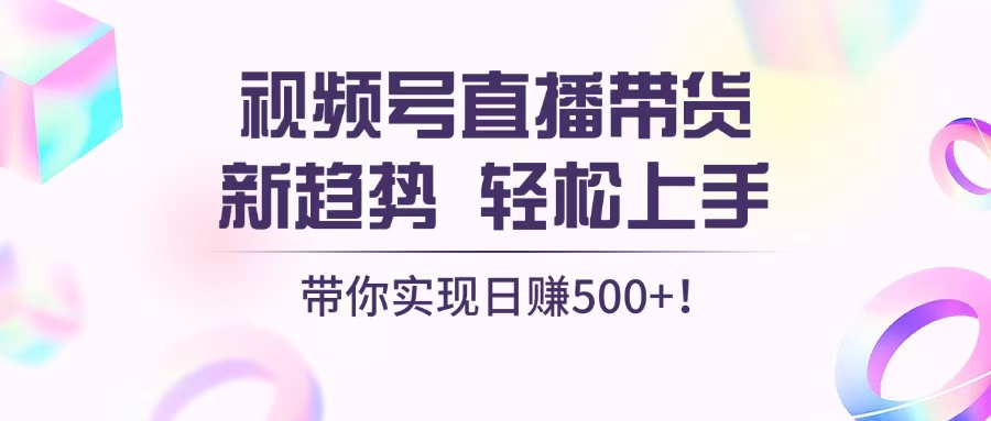 （13370期）视频号直播带货新趋势，轻松上手，带你实现日赚500+_生财有道创业项目网-生财有道