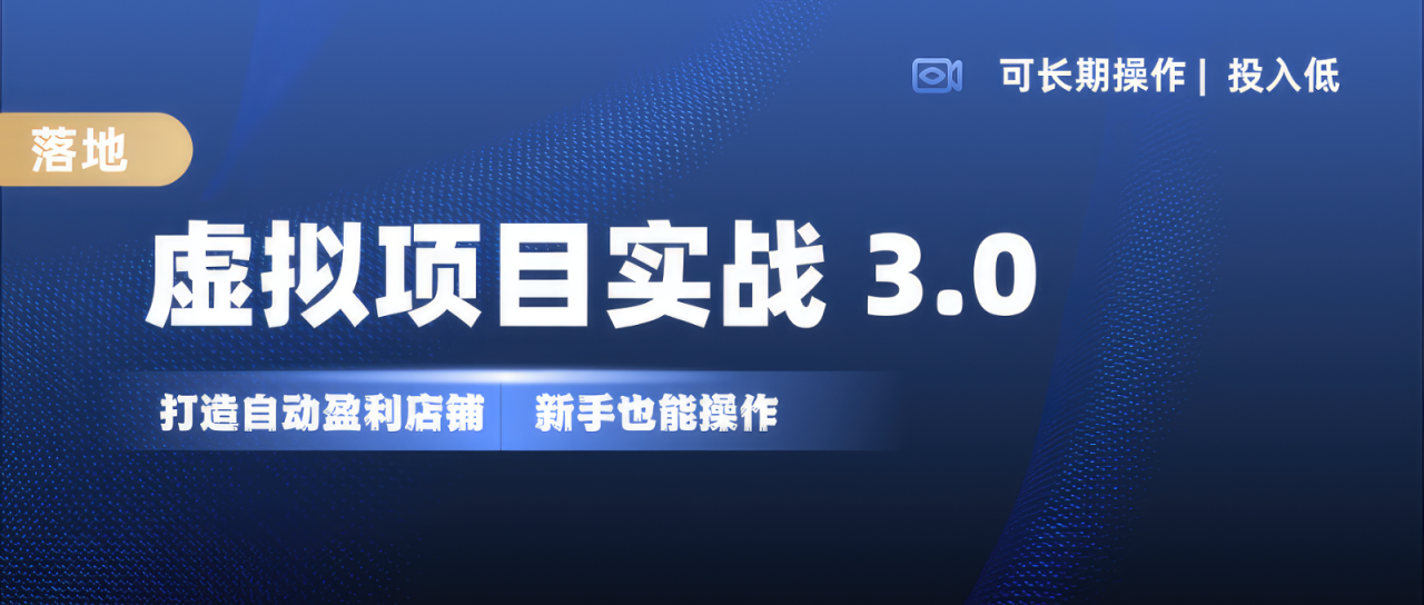 虚拟项目实操落地 3.0,新手轻松上手，单品月入1W+_生财有道创业网-生财有道