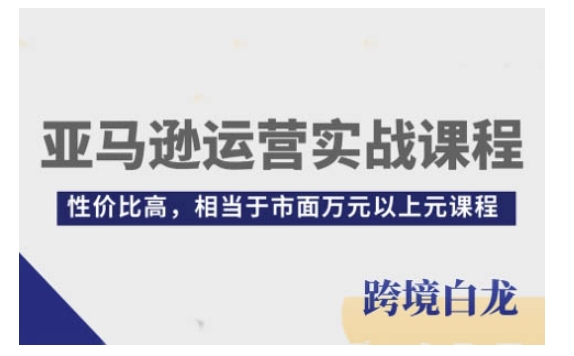 亚马逊运营实战课程，亚马逊从入门到精通，性价比高，相当于市面万元以上元课程_生财有道创业网-生财有道