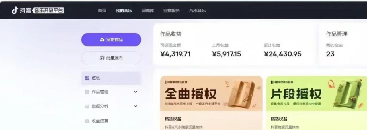 （13753期）抖音汽水音乐人计划无脑月入5000+操作简单实操已落地_生财有道创业项目网-生财有道