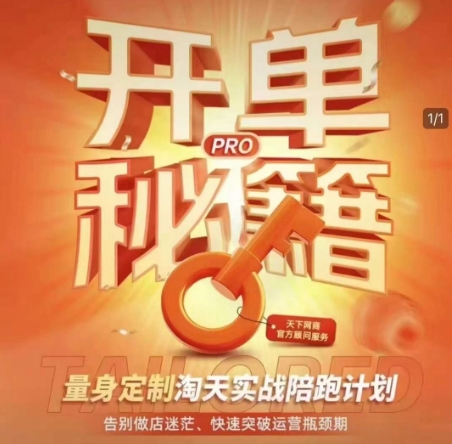 淘宝开单秘籍PRO，量身定制淘天实战陪跑计划，告别做店迷茫、快速突破运营瓶颈期——生财有道创业项目网-生财有道