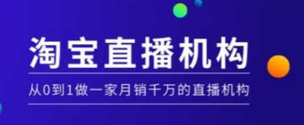 淘宝直播运营实操课【MCN机构】，从0到1做一家月销千万的直播机构——生财有道创业项目网-生财有道