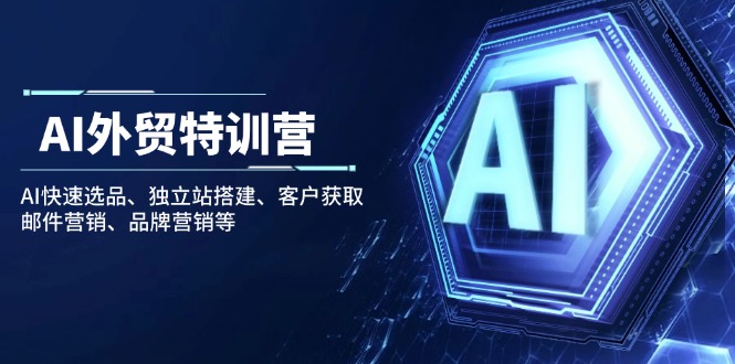 （14217期）AI外贸特训营：AI快速选品、独立站搭建、客户获取、邮件营销、品牌营销等_生财有道创业项目网-生财有道