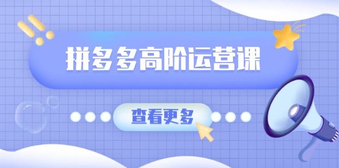 （14327期）拼多多高阶运营课：极致群爆款玩法，轻付费无尽复制，打造单品爆款之路_生财有道创业项目网-生财有道