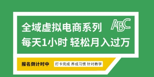 全域虚拟电商变现系列，通过平台出售虚拟电商产品从而获利——生财有道创业项目网-生财有道