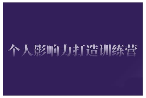 个人影响力打造训练营，掌握公域引流、私域运营、产品定位等核心技能，实现从0到1的个人IP蜕变——生财有道创业项目网-生财有道