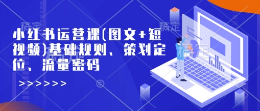 小红书运营课(图文+短视频)基础规则、策划定位、流量密码——生财有道创业项目网-生财有道