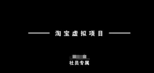 淘宝虚拟项目，从理论到实操，新手也能快速上手——生财有道创业项目网-生财有道