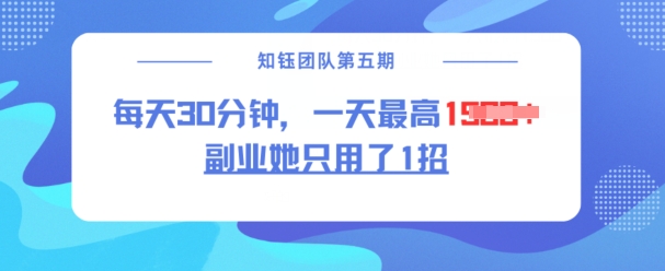 副业她只用了1招，每天30分钟，无脑二创，一天最高1.5k——生财有道创业项目网-生财有道
