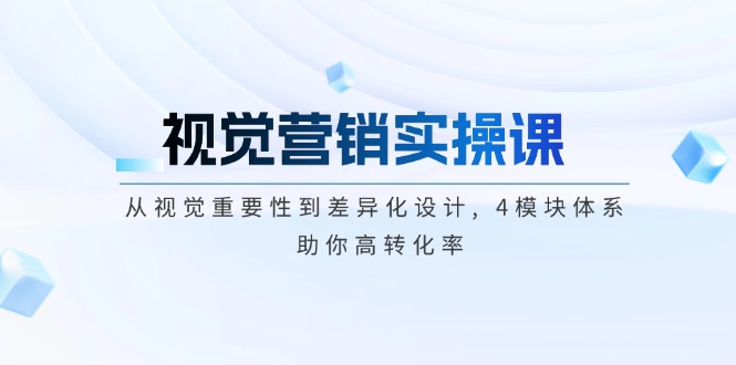 （14146期）视觉营销实操课 , 从视觉重要性到差异化设计 , 4模块体系 , 助你高转化率_生财有道创业项目网-生财有道