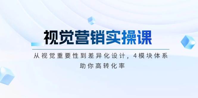 视觉营销实操课 , 从视觉重要性到差异化设计 , 4模块体系 , 助你高转化率_生财有道创业网-生财有道