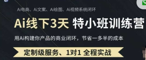 AI实操培训第20-21期线下，0基础保姆级教程，3月最新整理，企业获客、降本增效、打造超级个体——生财有道创业项目网-生财有道