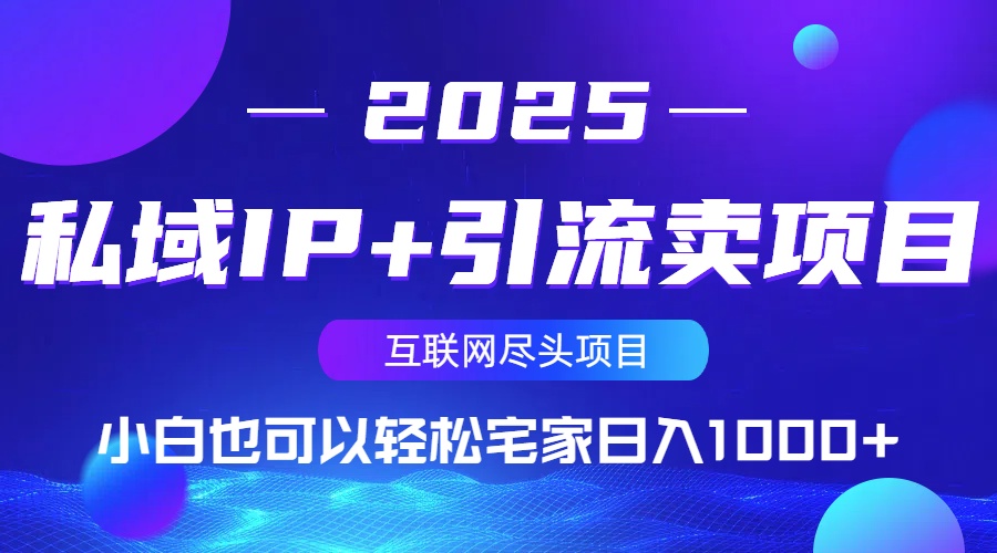 （14151期）私域IP+引流卖项目，小白也可以做到轻松宅家日入1000+_生财有道创业项目网-生财有道