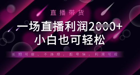 半无人直播带货，一场利润数张，适合所有平台玩法，小白也可轻松——生财有道创业项目网-生财有道