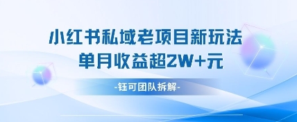 小红书私域项目新玩法，单月变现过W+——生财有道创业项目网-生财有道