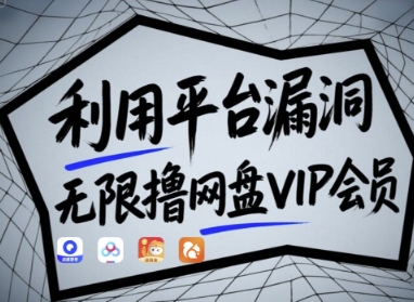 利用平台漏洞，无限撸网盘VIP会员，用户亲测有效!【漏洞原理+操作演示】——生财有道创业项目网-生财有道