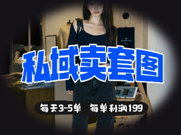 私域卖套图每天3-5单，每单利润99——生财有道创业项目网-生财有道