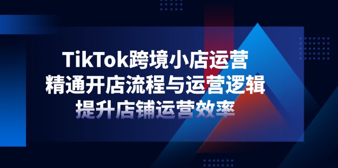 （14369期）TikTok跨境小店运营，精通开店流程与运营逻辑，提升店铺运营效率_生财有道创业项目网-生财有道
