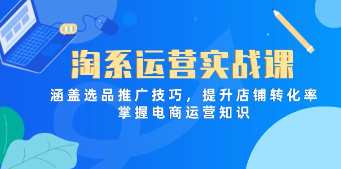（14427期）淘系运营实战课，涵盖选品推广技巧，提升店铺转化率，掌握电商运营知识_生财有道创业项目网-生财有道