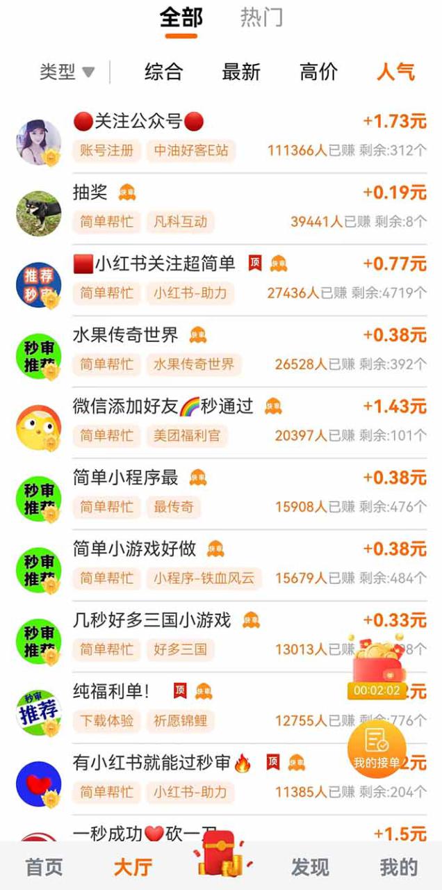 （14510期）零撸小项目免费分享 点赞助力 无任何门槛 手机随时可做  单日收益200＋_生财有道创业项目网-生财有道