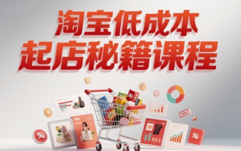 淘宝低成本起店系统课，助你快速起店，实现弯道超车——生财有道创业项目网-生财有道