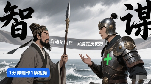 扣子工作流一键生成沉浸式历史故事，一天工作量，3分钟搞定——生财有道创业项目网-生财有道
