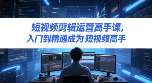短视频剪辑运营高手课，入门到精通成为短视频高手——生财有道创业项目网-生财有道