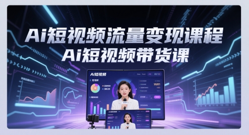 Ai短视频流量变现课程，Ai短视频带货课——生财有道创业项目网-生财有道
