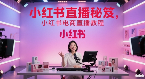 小红书直播秘笈，小红书电商直播教程——生财有道创业项目网-生财有道
