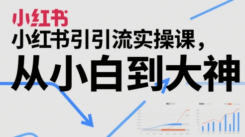 小红书引流实操课，从小白到大神——生财有道创业项目网-生财有道