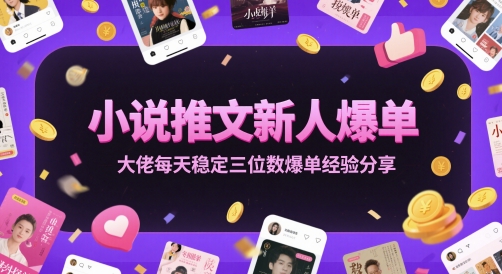 小说推文新人爆单大佬每天稳定三位数爆单经验分享——生财有道创业项目网-生财有道