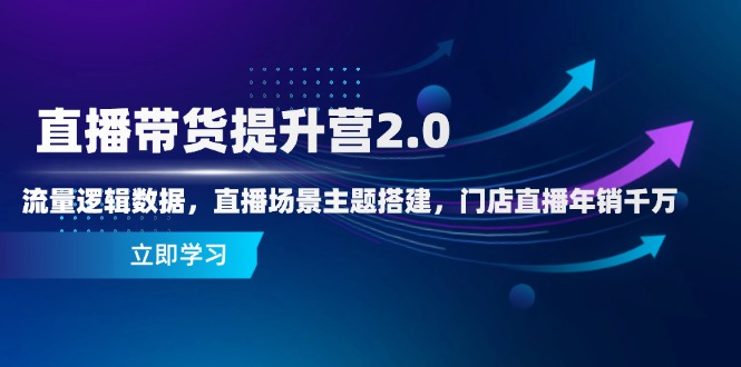 （14694期）直播带货提升营2.0：流量逻辑数据，直播场景主题搭建，门店直播年销千万_生财有道创业项目网-生财有道