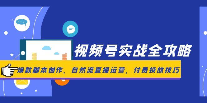 （14925期）视频号实战全攻略，爆款脚本创作，自然流直播运营，付费投放技巧_生财有道创业项目网-生财有道