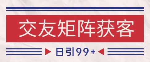 小红书某音交友赛道引流获客 自热矩阵日引200+【揭秘】——生财有道创业项目网-生财有道