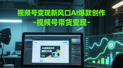 视频号变现新风口AI爆款创作-视频号带货变现——生财有道创业项目网-生财有道