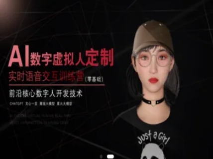 AI数字虚拟人定制，实时语音交互训练营（零基础），前沿核心数字人开发技术——生财有道创业项目网-生财有道