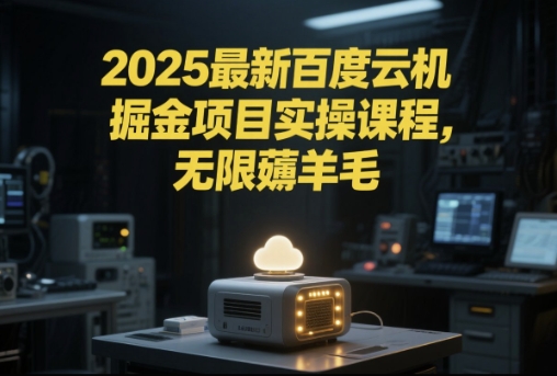 2025最新百度云机掘金项目实操课程单窗口保底5-10元月收益单窗口150+【揭秘】——生财有道创业项目网-生财有道