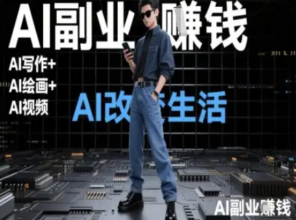 AI改变生活（Ai写作+AI绘画+Ai视频），AI副业挣钱——生财有道创业项目网-生财有道