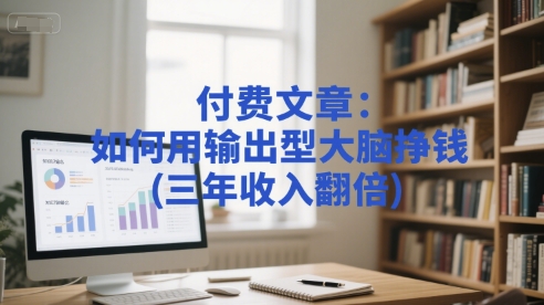 付费文章：如何用输出型大脑挣钱(三年收入翻倍)——生财有道创业项目网-生财有道