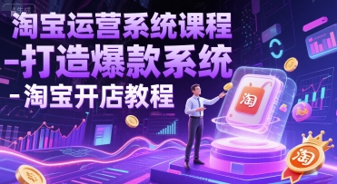淘宝运营系统课程-打造爆款系统-淘宝开店教程——生财有道创业项目网-生财有道