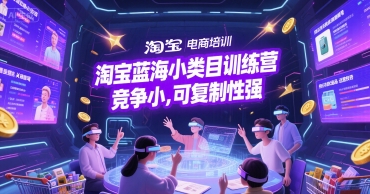 淘宝蓝海小类目训练营， 竞争小，可复制性强——生财有道创业项目网-生财有道