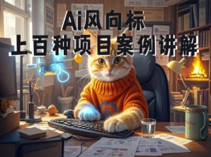 Ai风向标-附100种项目案例玩法-0基础小白到大神ai视频商业应用教学——生财有道创业项目网-生财有道