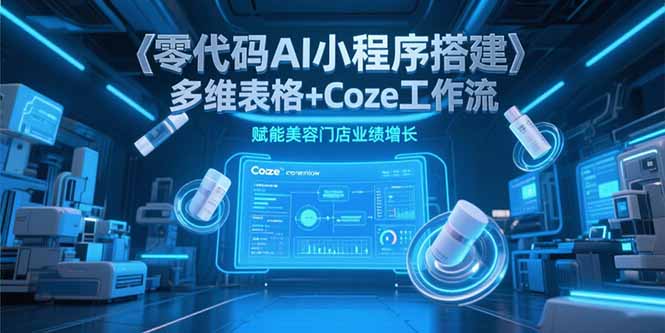 （15239期）零代码AI小程序搭建，多维表格+Coze工作流，赋能美容门店业绩增长_生财有道创业项目网-生财有道
